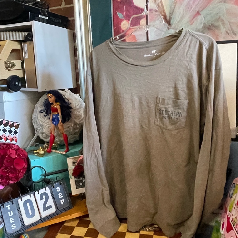 Southern Point - Outdoor Salmon Long Sleeve Tee